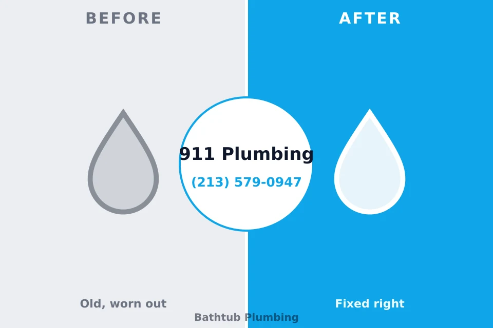 Before and after: plumbing repair Mechanicsville, MD